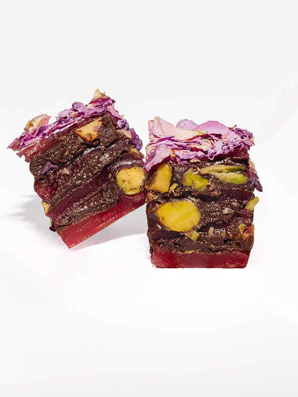 Narlı Güllü Lokum - Pomegranate and Rose Turkish delight - Görsel 4