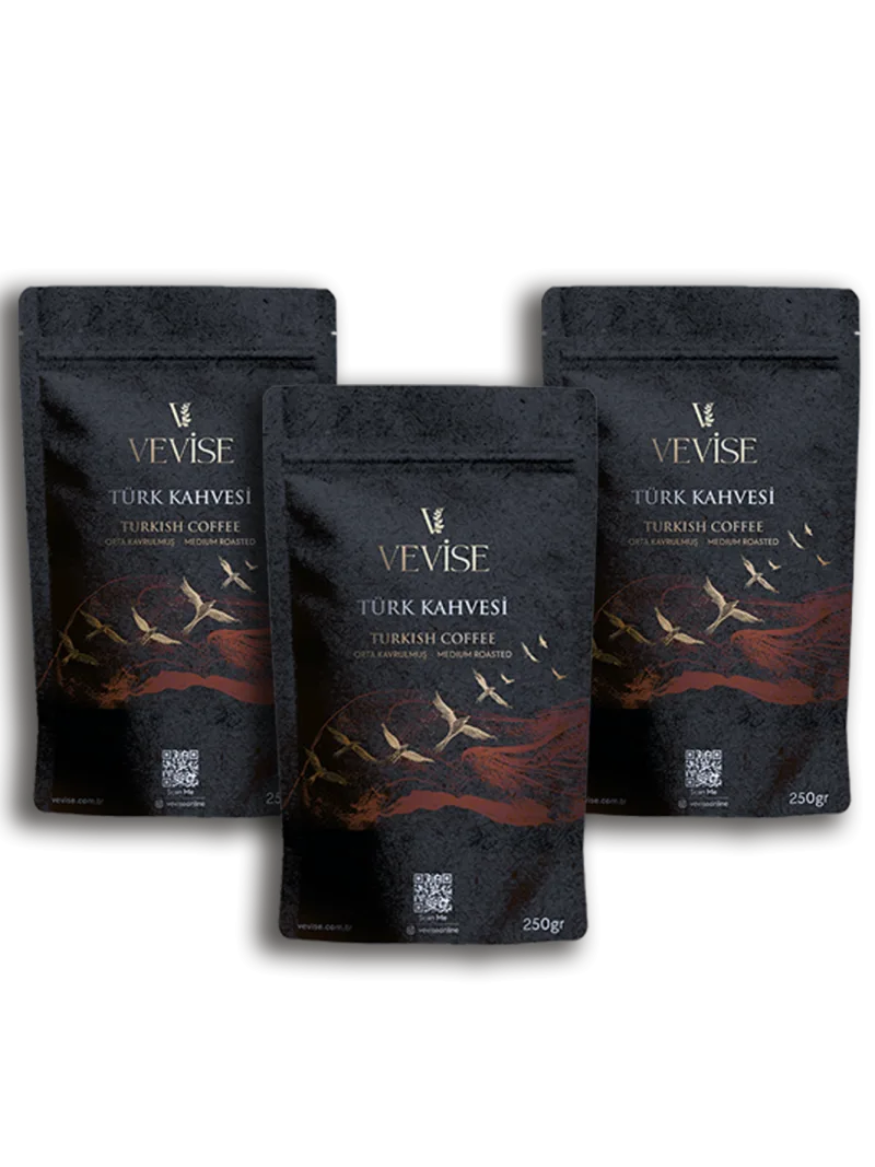 Türk Kahvesi kampanyası-üçlü türk kahvesi Türk Kahvesi Seti Vevise